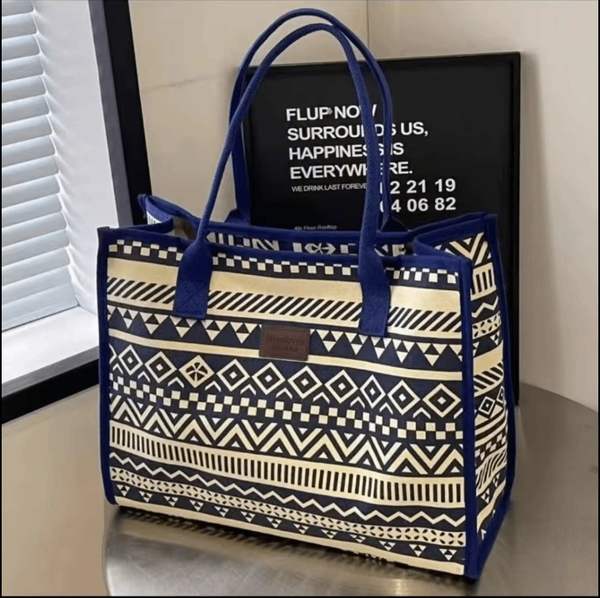 Sac cabas ethnique imprimé