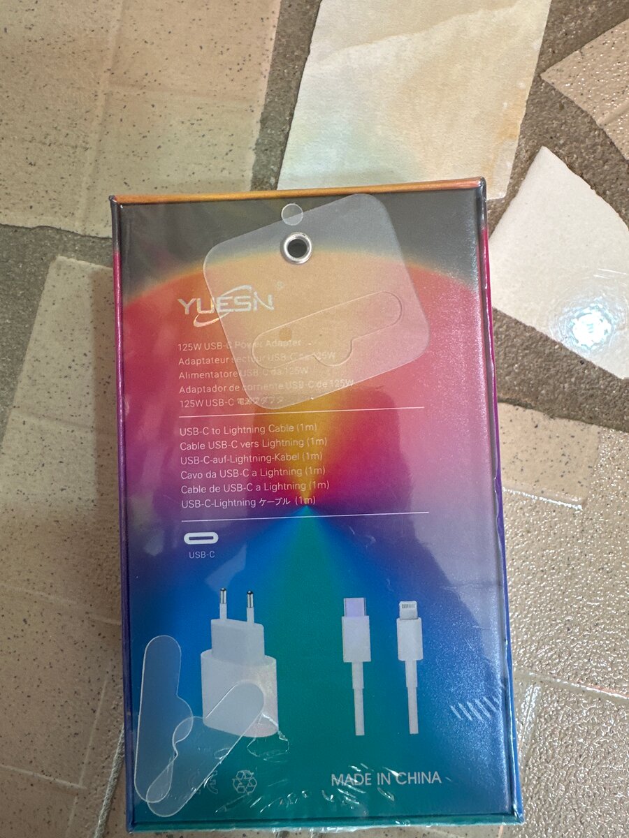 Chargeur 125W USB-C avec Câble Lightning