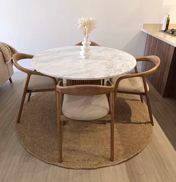 Table à manger ronde en marbre