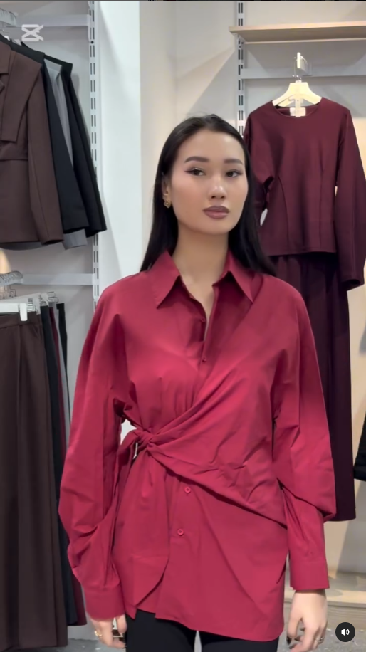 рубашка на завязках