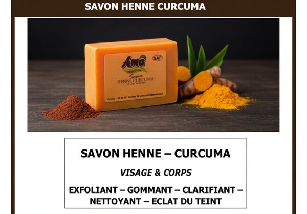 Savon Henné Curcuma Visage & Corps