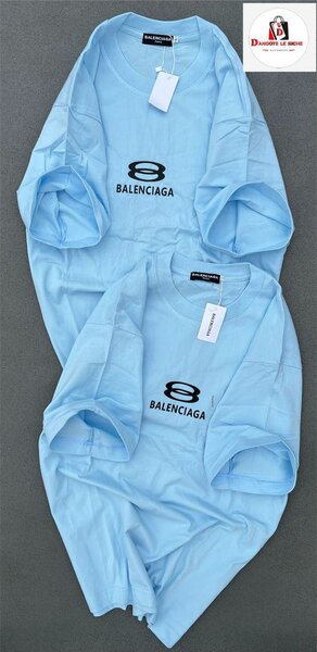 T-shirt Balenciaga bleu