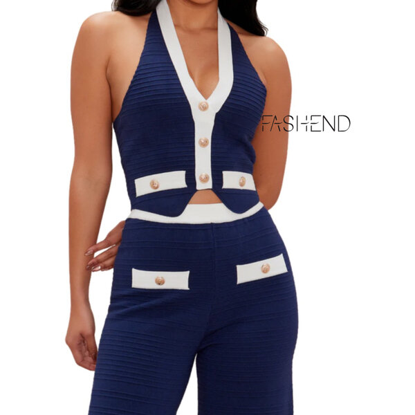 Combinaison femme bleu marine FASHEND