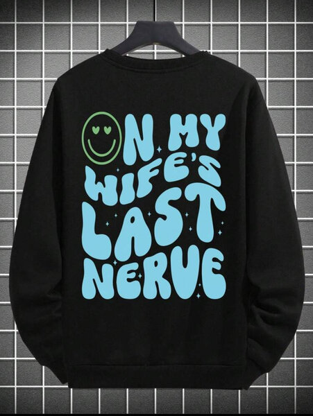 Sweatshirt humoristique noir