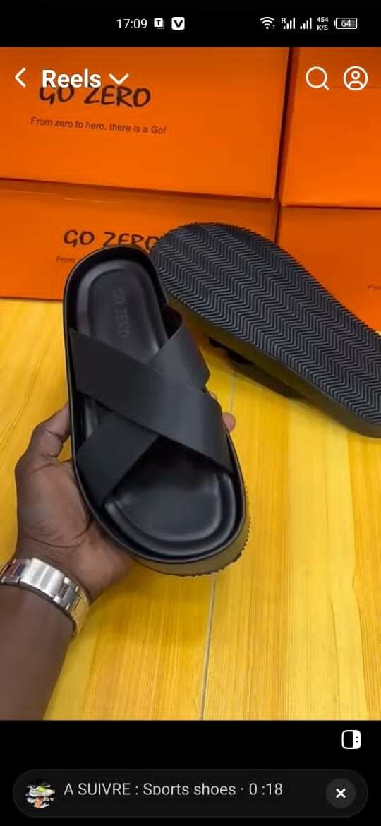 Sandales plates pour homme