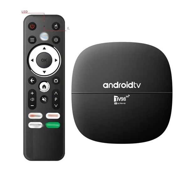 Android TV TV98ATV TV BOX 2.4G/5G double bande Wifi H313 Sup