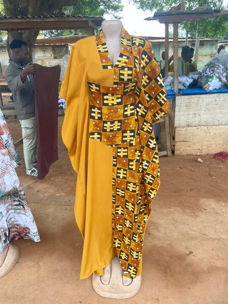 Robe longue de soirée avec cor