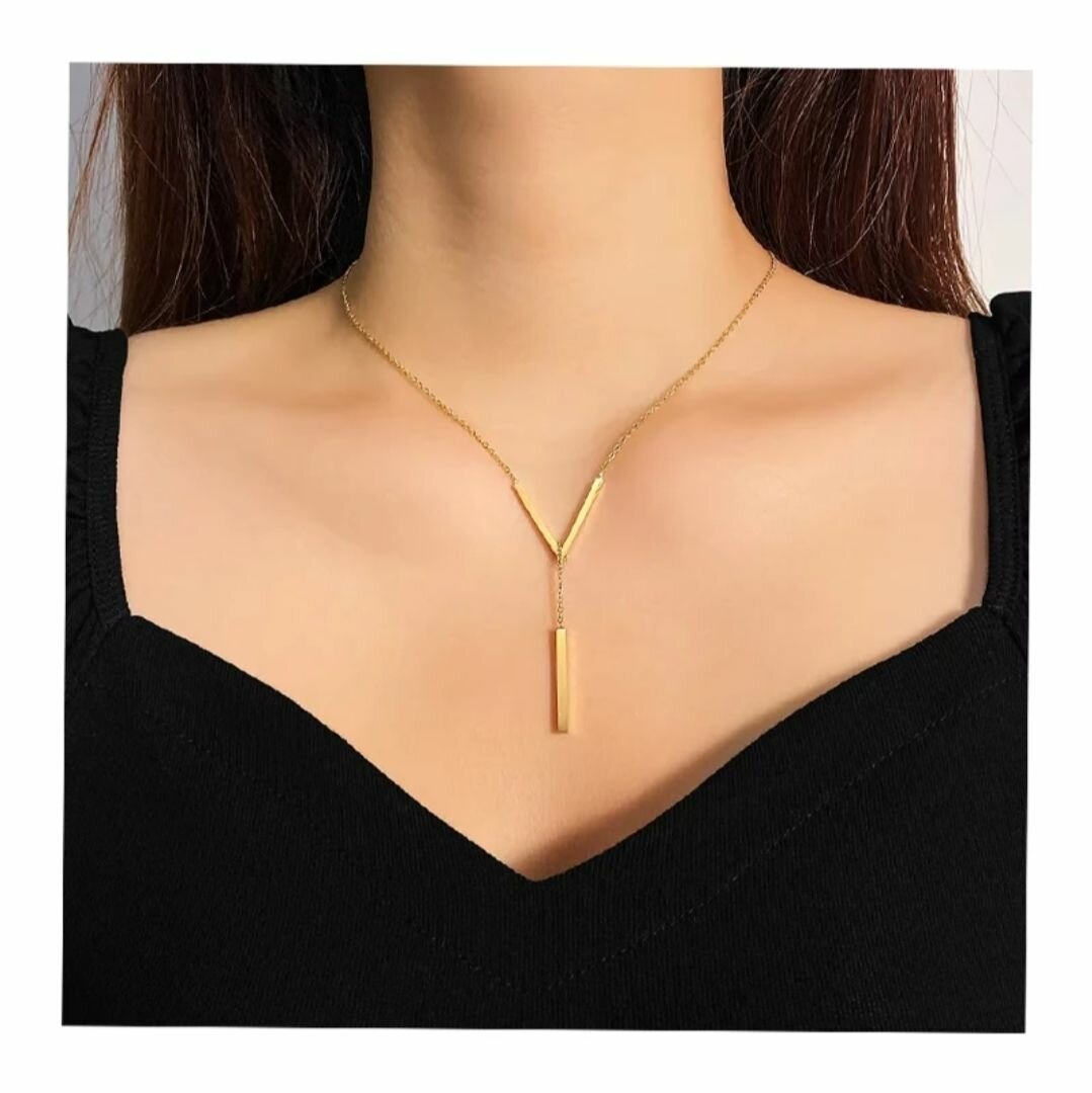 Elegant V-Bar Necklace