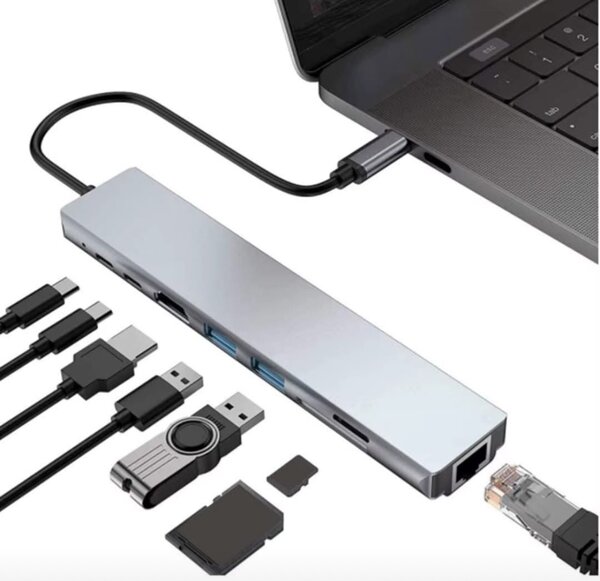 Adaptateur 8 en 1 hub