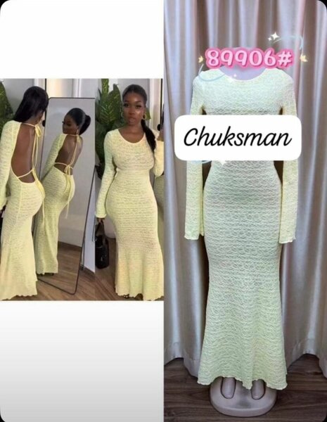 Robe longue élégante en dentelle