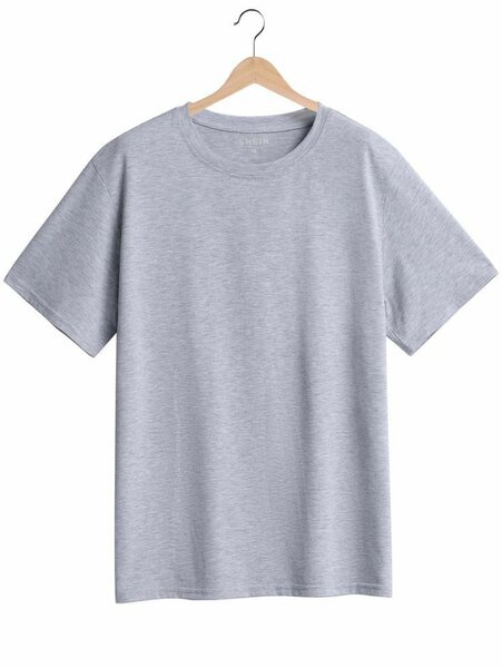 T-shirts couleur unique gris