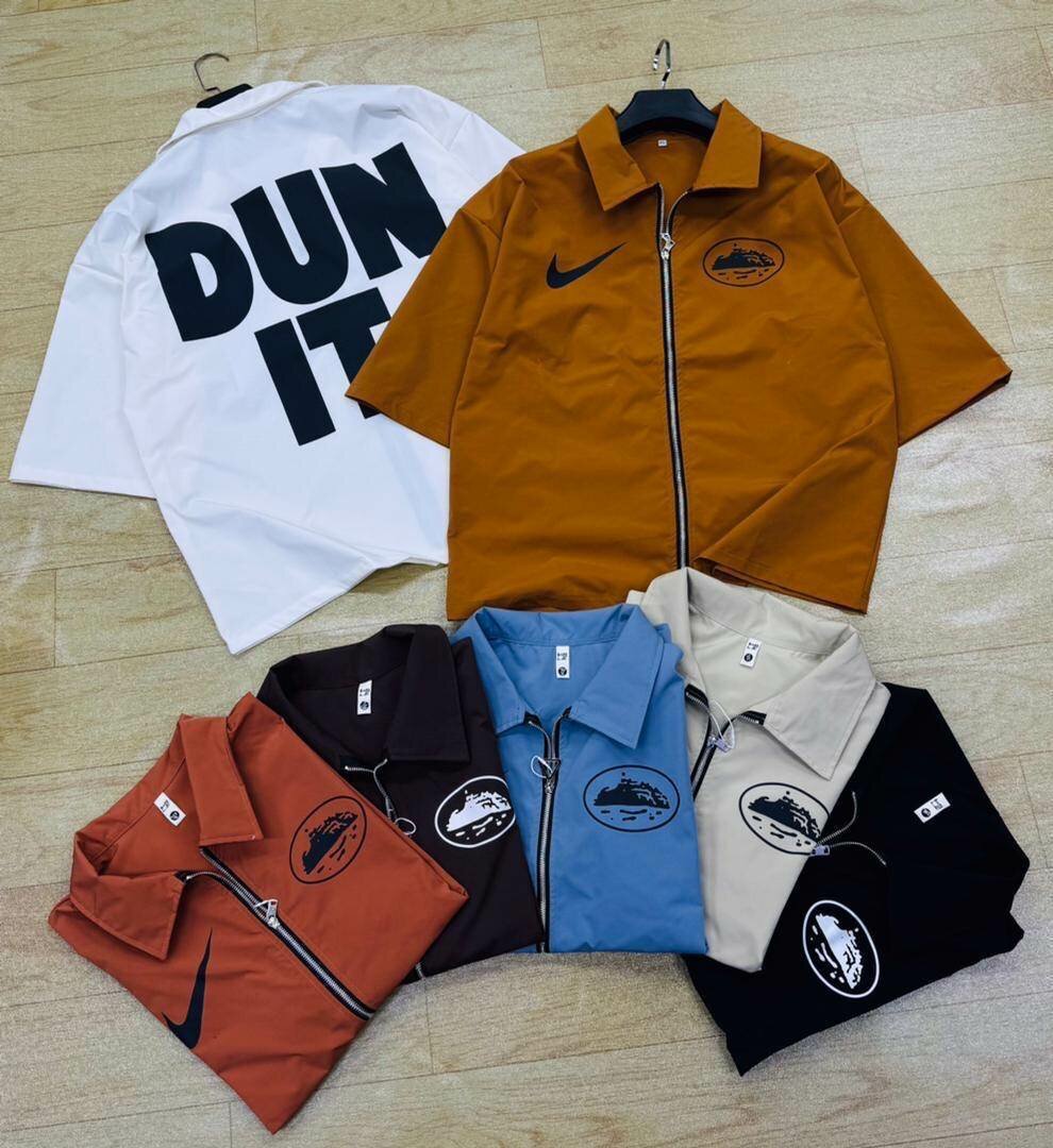 Chemises à zip tendance homme