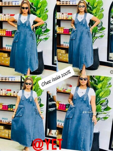 Combinaison en jeans pour femme