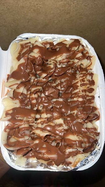 Crêpe fettuccine au Nutella