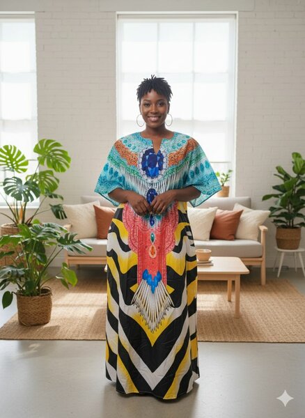 Robe Maxi Colorée Bohème