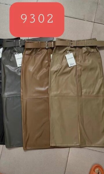 Кожаные юбка карандаш