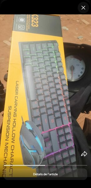 Clavier Gaming RGB avec Souris