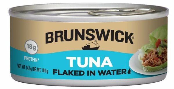 BRUNSWICK FLAKED TUNA IN WATER  142G