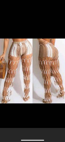 Pantalon Crochet Style Plage Femme