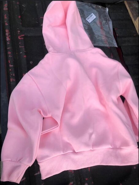 Pull Over à capuche rose zip