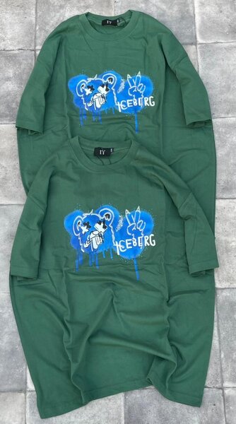 T-shirt vert unisexe Iceberg