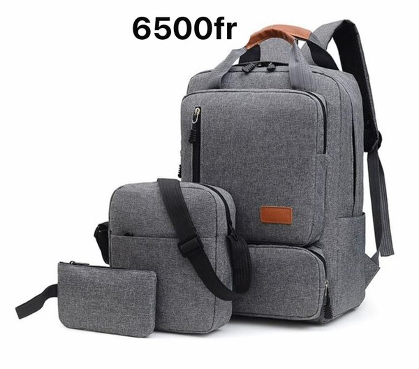 Ensemble sac à dos 3 pièces urbain
