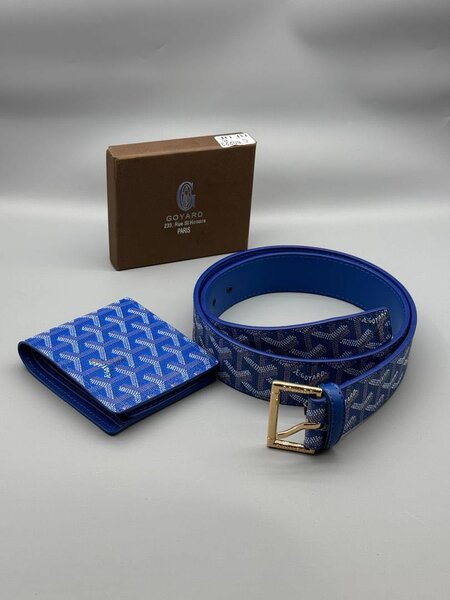 Goyard pocket Wallet with belt