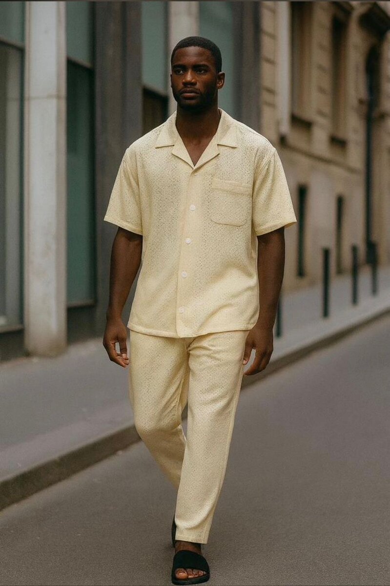 Ensemble de chemise et pantalon décontracté
