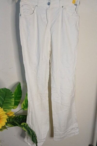 Pantalon blanc en coton
