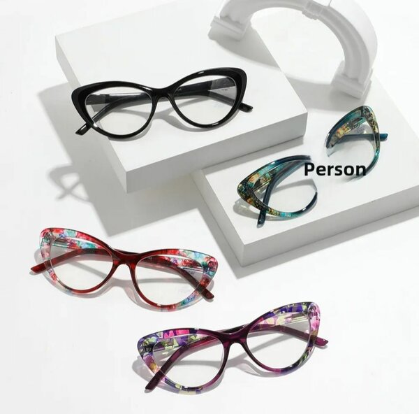 Lunettes œil de chat colorées