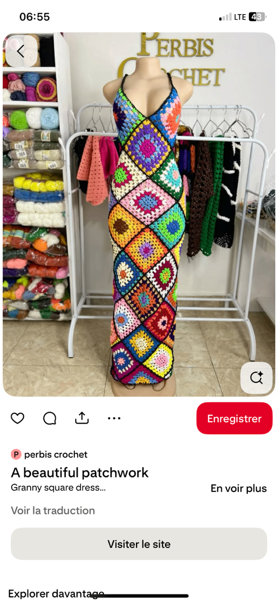 Robe en crochet bubu chic