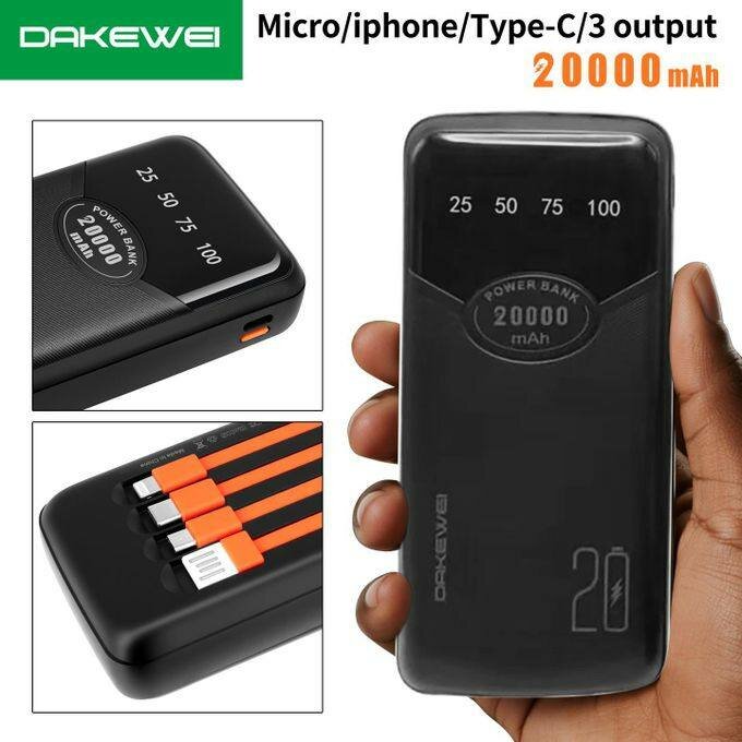 DAKEWEI Power Bank 20,000mAh