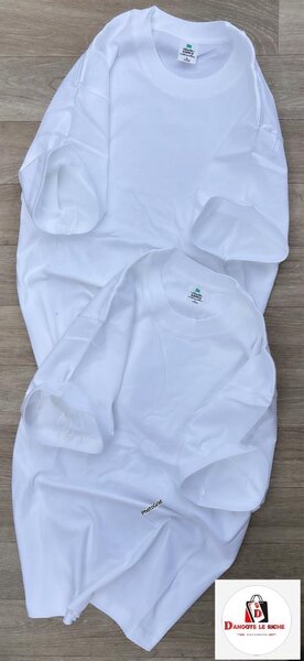 T-shirts en coton blanc