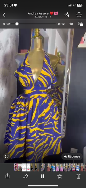 Robe d'été imprimée élégante