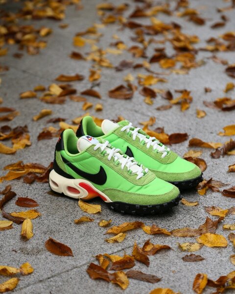 Baskets vertes rétro tendance