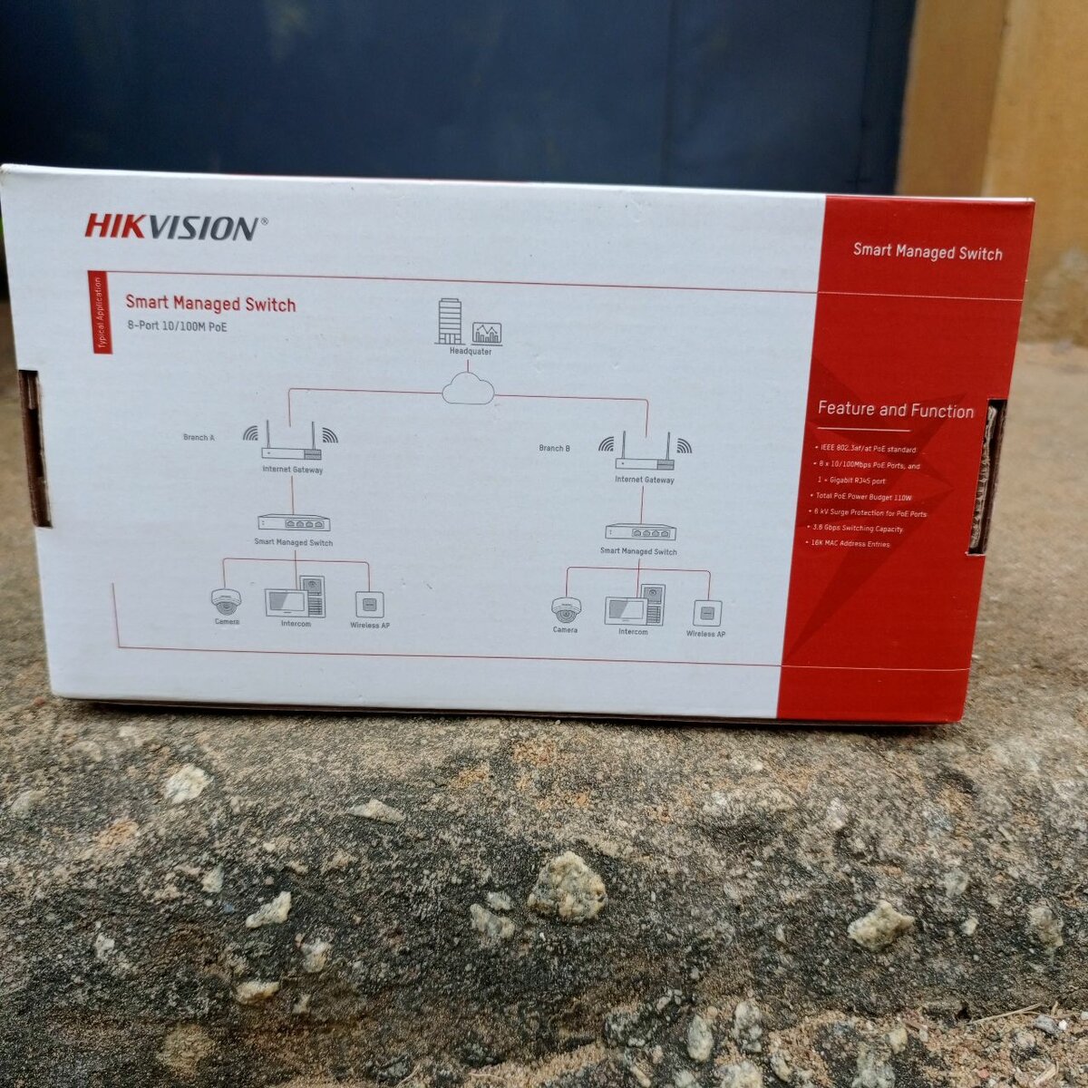 Switch géré 8 ports PoE Hikvision