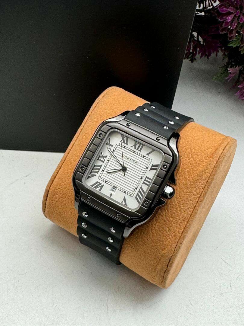 Cartier silicon strap watch
