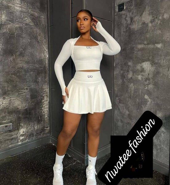 Ensemble sportif blanc pour femme