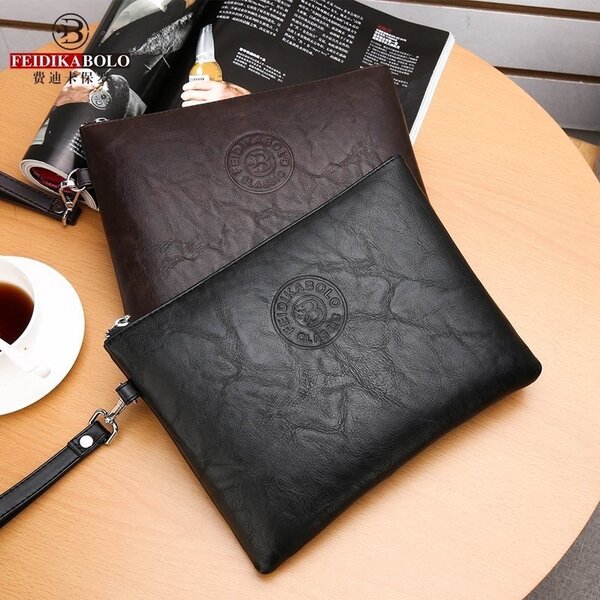 Classic men purse 100% leather material