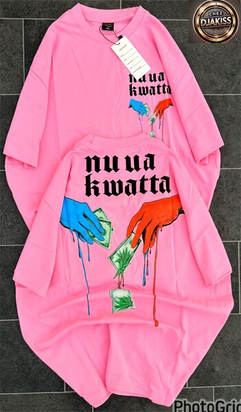 T-shirt rose nu ua kwatta pour homme