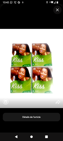 Préservatifs Kiss Lot de 4