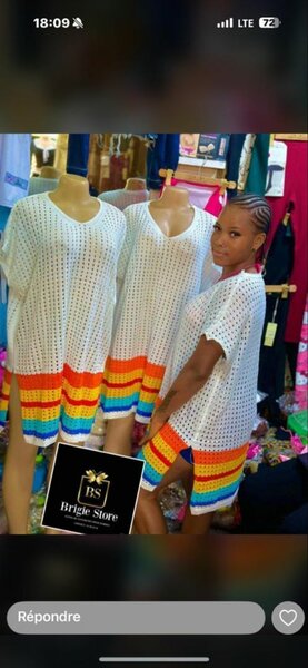 Robe Colorée en Crochet