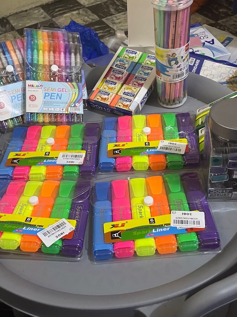 Surligneurs  le pack de 6