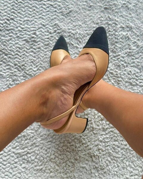 Escarpins bicolores élégants