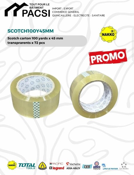 Ruban adhésif transparent 100Y