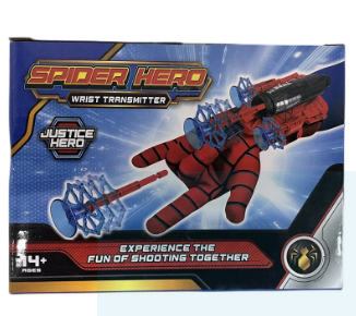 Spider Gloves Man Web Shooter for Kids, Launcher Spider Kids Plastic Cosplay Glove Hero Movie Launcher Wrist Toy Set Funny Decorate Children Funny Educational Toys 