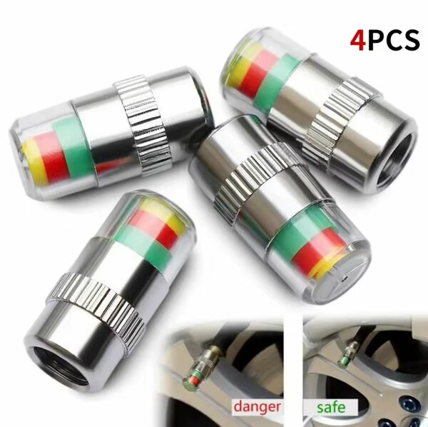 4 pcs Indicateur de pression d'opathie de voiture