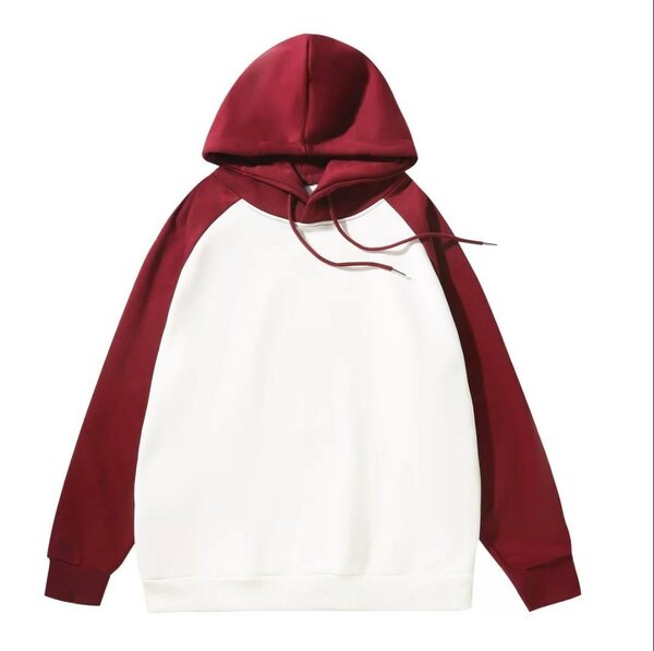 Sweat à capuche bicolore