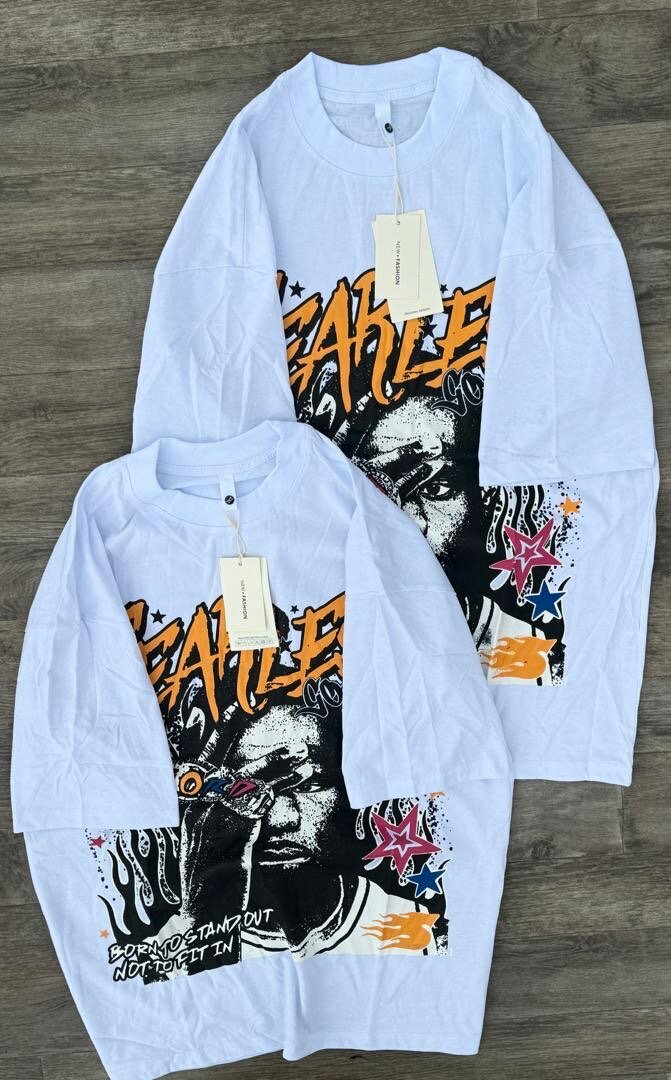 Lot de deux T-shirts stylés