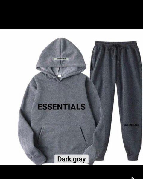 Ensemble Essentials gris foncé - Sweat à capuche et pantalon